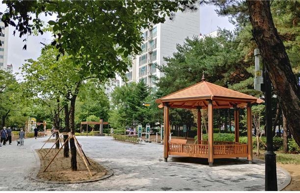 친환경 공원으로 탈바꿈한 '송내2 어린이공원'. (사진=동두천시 제공)