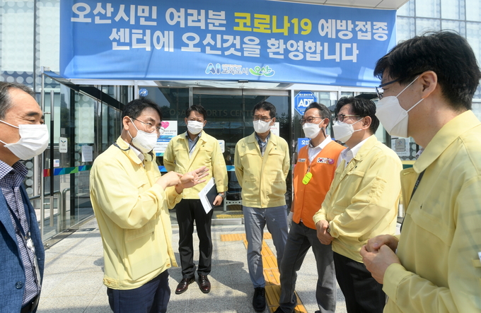 이재영 행정안전부 차관 오산시 방문모습(사진=오산시 제공)