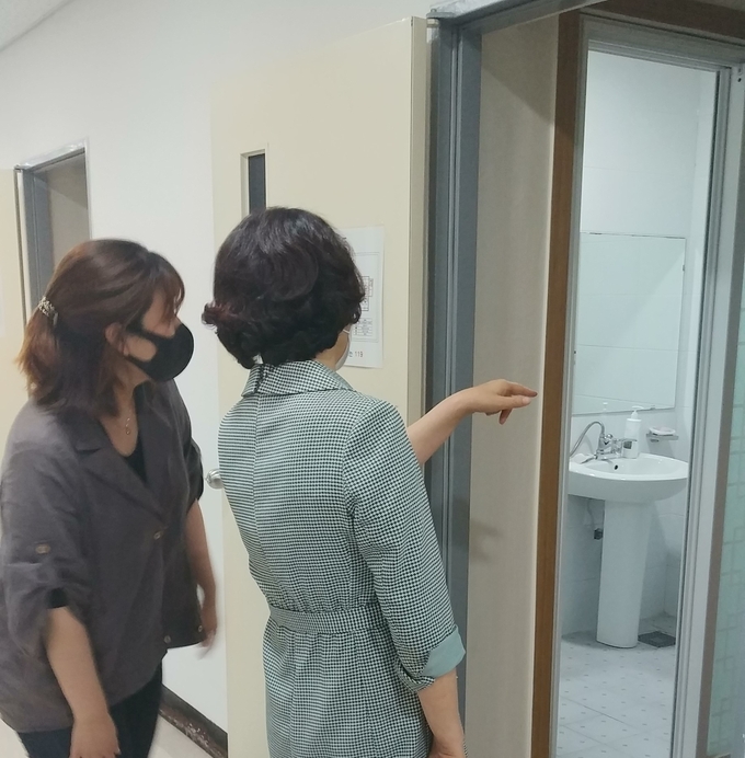 광주하남교육지원청이 학원 방역현장 특별점검을 실시했다. (사진=경기도교육청 제공)