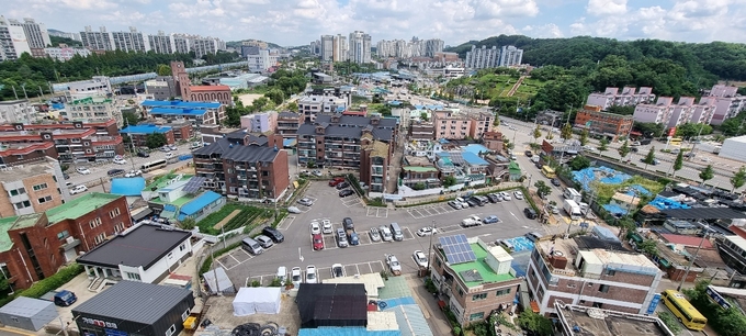 지난해 11월 정부의 도시재생 뉴딜사업 대상지로 선정된 오산시 구 궐동 일대. 주거지원형 모델로 243억원 투입돼 2024년 완료를 목표로 하고 있다. (사진=고태현 기자)