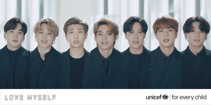 지난해 유엔 보건안보 우호국 그룹 고위급 회의에 영상 메시지 전달한 BTS (사진=유니세프한국위원회 제공)