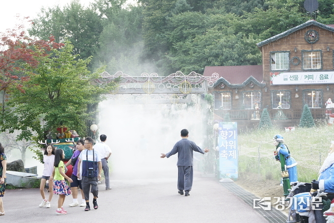 포천 허브아일랜드에서 향기 샤워 축제가 열리고 있다. (사진=허브아일랜드 제공)