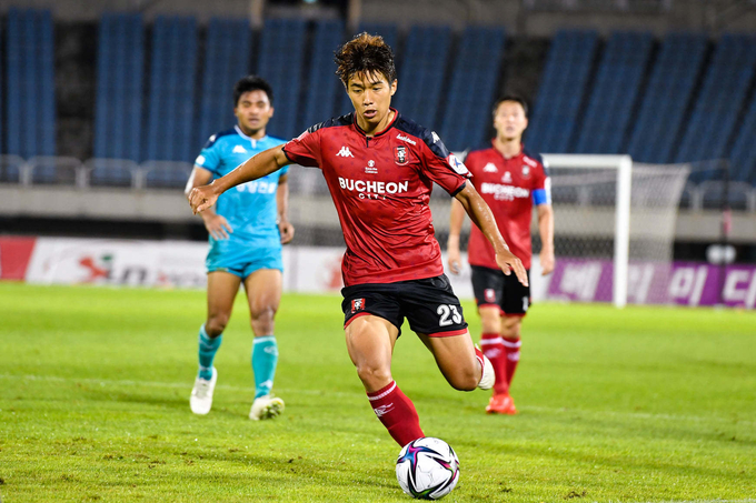 부천FC1995 국태정이 지난 8일 안산그리너스와의 경기에서 첫 골을 기록했다. (사진=부천FC1995 제공)