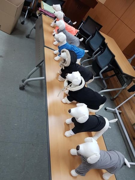 자투리 원단을 활용한 업사이클 제품 (사진= 경과원 제공)