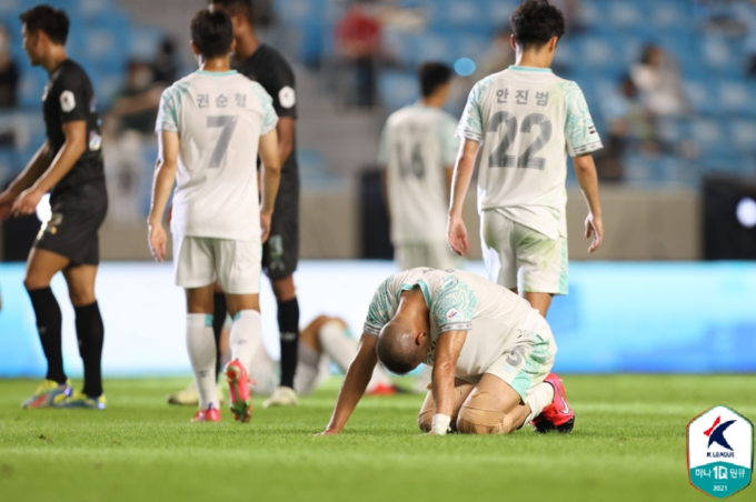 성남FC는 대구FC와의 경기에서 1-3으로 패했다. (사진=한국프로축구연맹 제공)