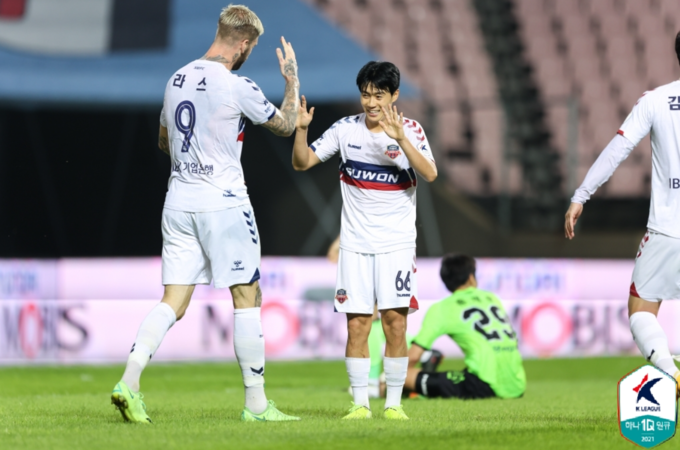 득점에 성공한 한승규 모습 (사진=한국프로축구연맹 제공)