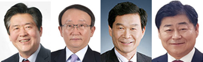 왼쪽부터 김광철 연천군수, 김덕현 연천통일미래포럼 상임대표, 심진택 전 경기도의회 의원, 진명두 국힘 경기도당 부위원장. (사진=경기신문 DB)