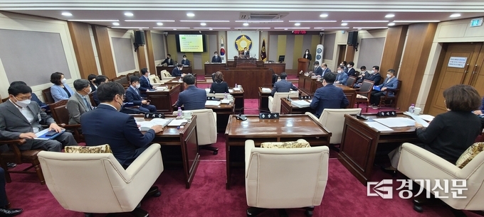 포천시의회 제159회 임시회 개회식이 열리고 있다. (사진=문석완 기자)