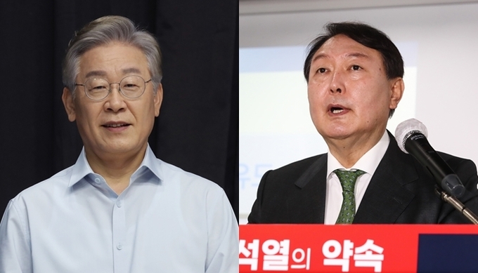 이재명 민주당 대선 경선 후보, 윤석열 전 검찰총장 (사진= 연합뉴스 제공)