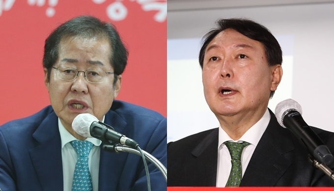 홍준표 국회의원, 윤석열 전 검찰총장 (사진= 연합뉴스 제공) 