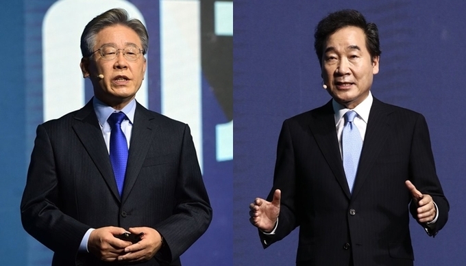 이재명, 이낙연 더불어민주당 대선 경선 후보 (사진= 연합뉴스 제공)