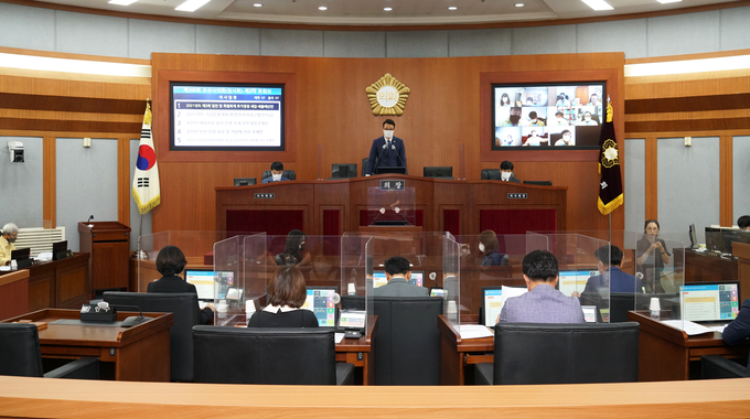  오산시의회는 10일 제260회 제2차 본회의 마무리 제3회 추가경정예산안 등 총 54건 처리(사진=오산시의회 제공)