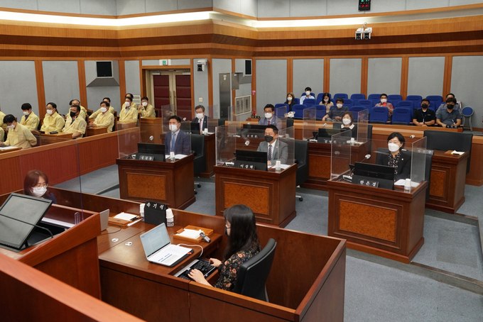 제260회 오산시의회 임시회 제2차 본회의장. (사진=오산시의회 제공)
