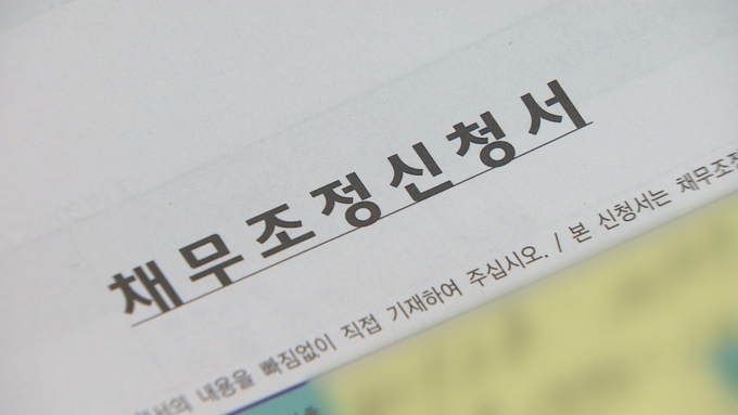 채무조정신청서 (사진=연합뉴스/자료사진)