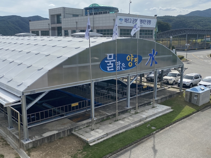 양평군 통합정수장 침전지. (사진=양평군 제공)