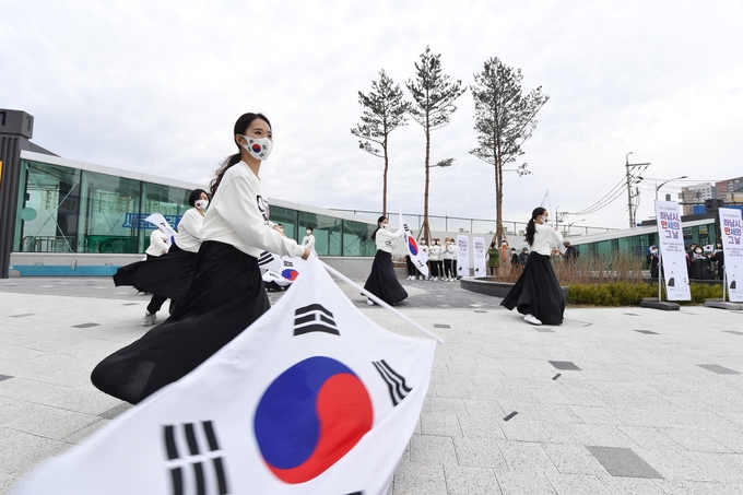 하남 그날 만세 퍼포먼스. (사진=하남문화재단 제공)