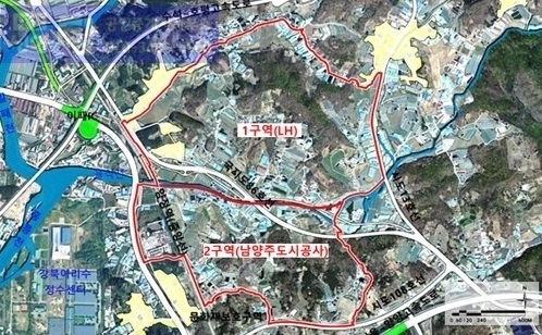 남양주 양정역세권 개발사업 계획도. (사진=남양주시 제공)