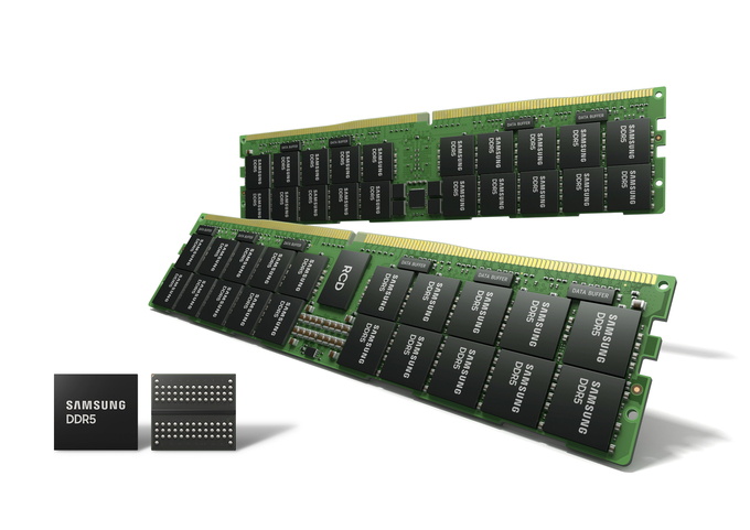삼성전자 업계 최선단 14나노 DDR5 D램. (사진=삼성전자 제공)