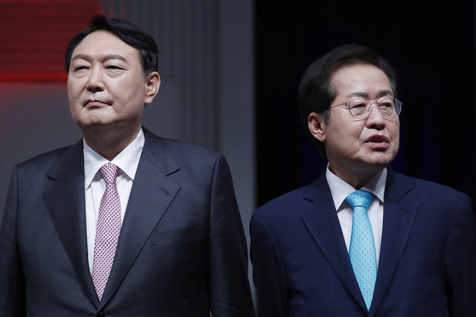 국민의힘 윤석열-홍준표 대선 경선 예비후보 (사진=국회사진기자단/연합뉴스)