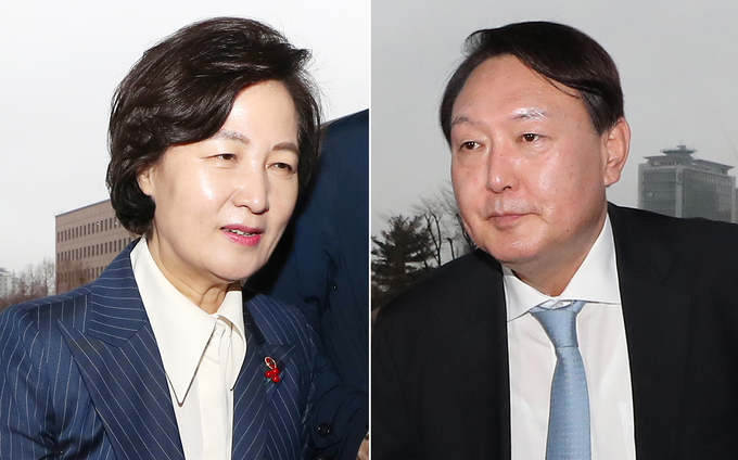 추미애 전 법무부 장관과 윤석열 전 검찰총장 (사진=연합뉴스/자료사진)