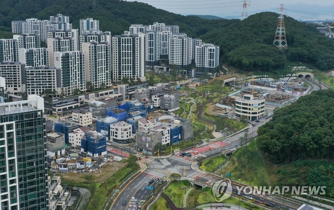 <strong>경기도 성남시 판교대장 도시개발구역.(사진=연합뉴스)</strong>