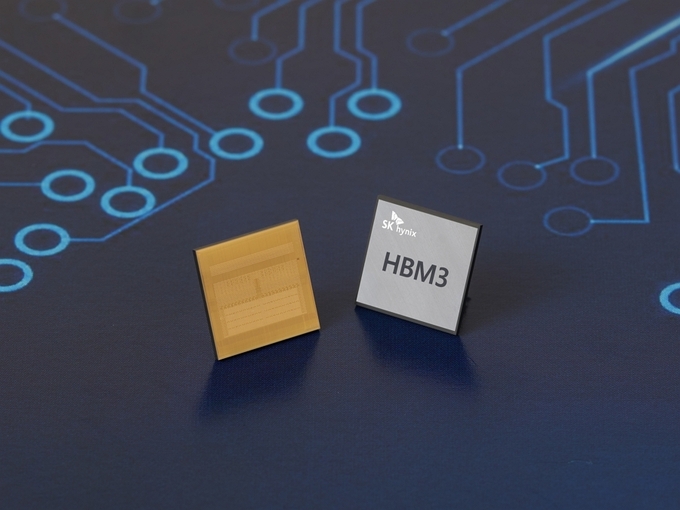 SK 하이닉스가 업계 최초로 개발한 HBM3 (사진=SK하이닉스)&nbsp;