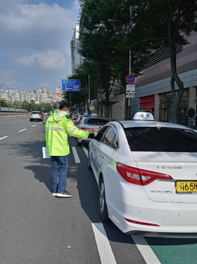 용인 지역 내 운행 중인 택시의 모습 (사진=용인시 제공)