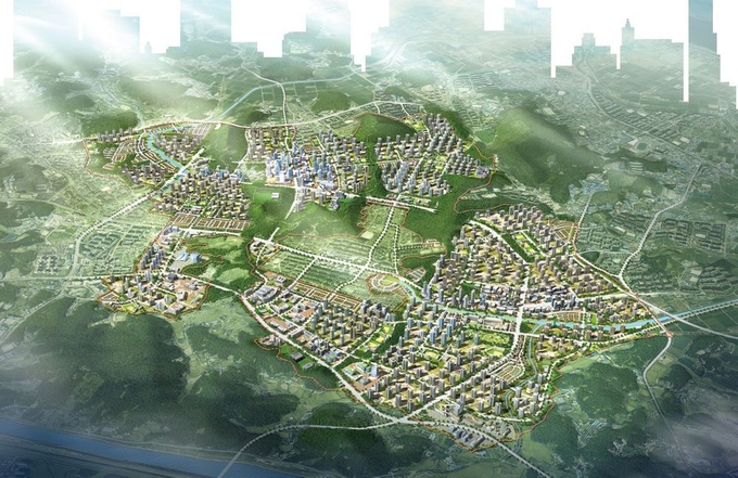 오는 2025년까지 5000세대 규모의 청년주거단지가 조성되는 검단신도시 조감도. ( 사진 = 인천시 제공 )
