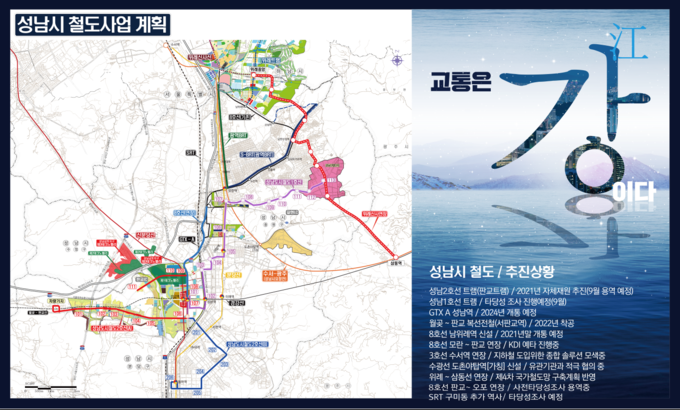 성남시 교통정책 총괄 현황. (사진=성남시 제공)