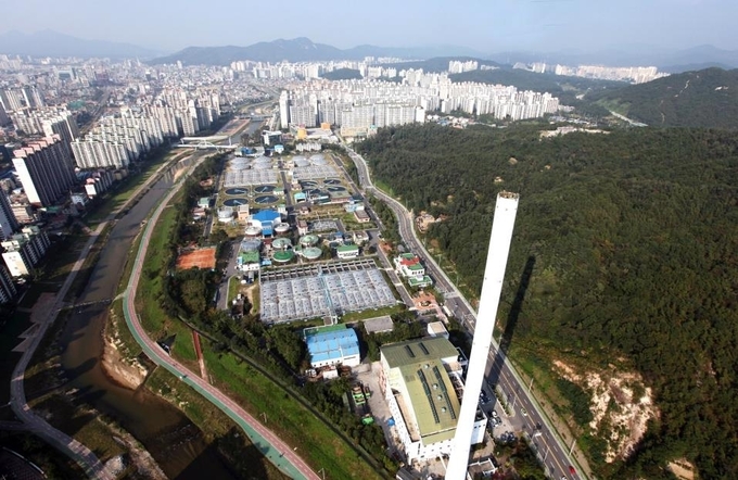 의정부장암동 하수처리장 전경.(사진= 의정부시 제공)