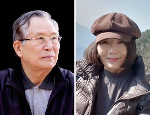 조병기 시인(왼쪽) 과 임애월 시인