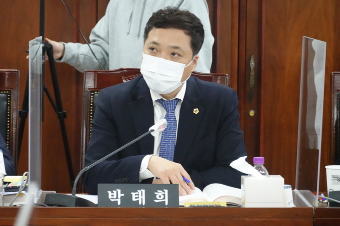 경기도교통연수원에 대한 행정사무감사 모습 (사진=이호민 기자)