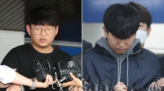 왼쪽부터 n번방 '갓갓' 문형욱과 박사방 '부따' 강훈. (사진=연합뉴스)