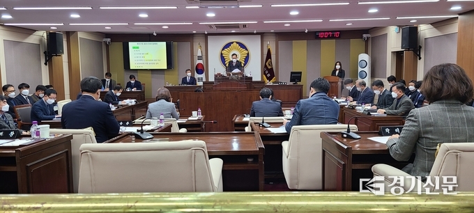 포천시의회 제161회 정기회가 열리고 있다. (사진=문석완 기자)