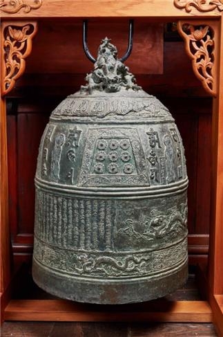 파주시가 보물 승격을 추진중인 보광사 숭정칠년명 동종. (사진=파주시 제공)