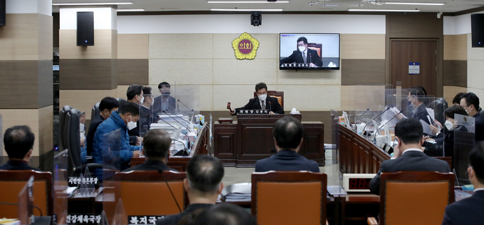 지난 10일 인천시의회에서 예산결산 특별위원회가 진행되고 있다. ( 사진 = 인천시의회 제공 )