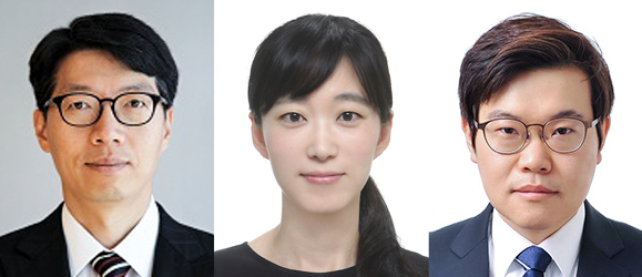 왼쪽부터 송병철 인하대 전기컴퓨터공학과 교수, 이채은 정보통신공학과 교수, 배승환 컴퓨터공학과 교수. ( 사진 = 인하대 제공 )