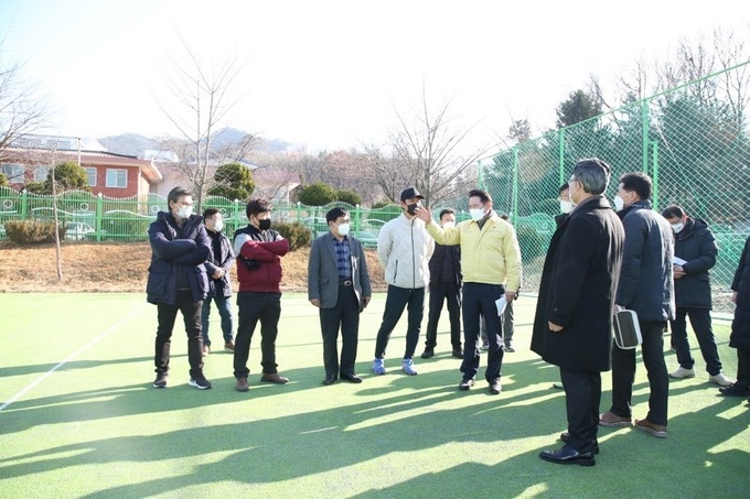 안양시는 안양교도소 부지 내 노후 한 생활체육시설을 정비했다.(사진= 안양시 제공)