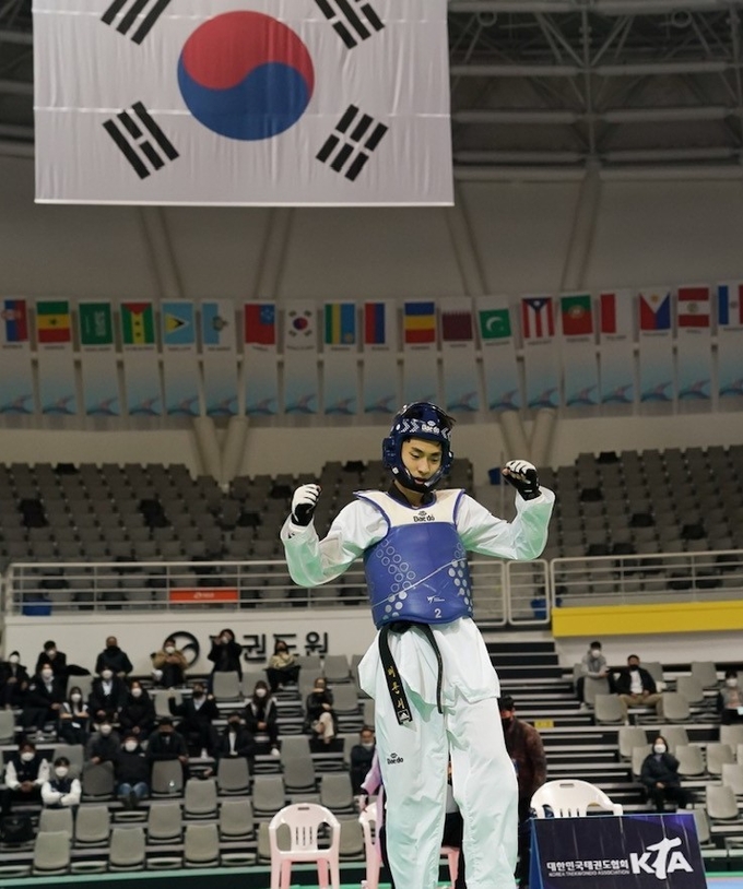 국가대표 1차 평가전에서 우승한 배준서 선수. ( 사진 = 강화군 제공 )