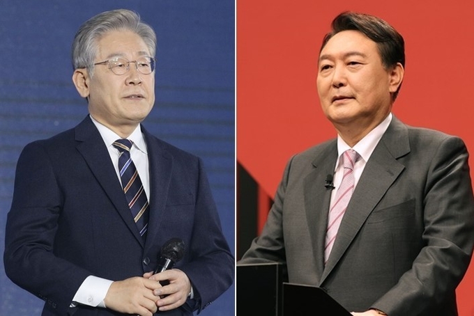 더불어민주당 이재명 대선 후보(왼쪽), 국민의힘 윤석열 대선 후보 (사진=연합뉴스 제공/자료사진)