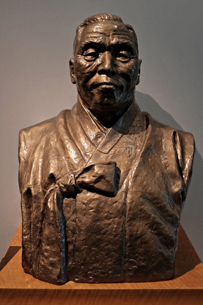 박승구, '김구 선생 흉상', 1949, 브론즈, 백범김구기념관 소장. (사진=수원시립미술관 제공)