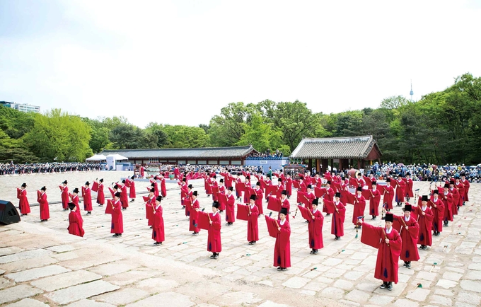 국가무형문화재 '종묘제례'. (사진=문화재청 제공)