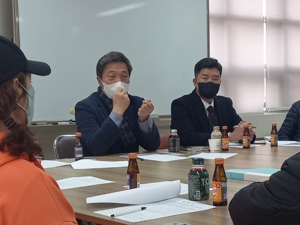 이학재 국민의힘 인천시당 공동총괄선거대책위원장이 '정권교체 인천 100일 대장정'을 진행하고 있다. ( 사진 = 이학재 위원장 제공 )