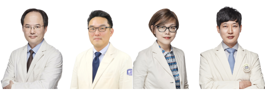 성빈센트병원 대장항문외과 (왼쪽부터)조현민, 계봉현, 유니나, 김건 교수. (사진=성빈센트병원 제공)