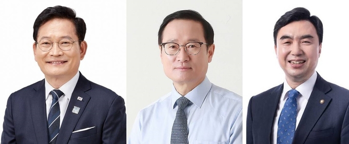 왼쪽부터 더불어민주당 송영길, 홍영표, 윤관석 국회의원. ( 사진 = 각 국회의원실 제공 )