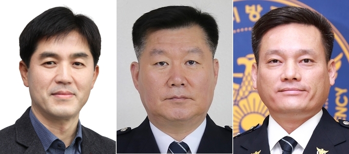 왼쪽부터 이종무 미추홀경찰서장, 강석현 부평경찰서장 , 김민호 삼산경찰서장. (사진 = 인천경찰청 제공)