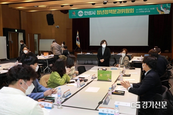 안성시 청년정책분과위원회 회의 장면(사진=안성시 제공)
