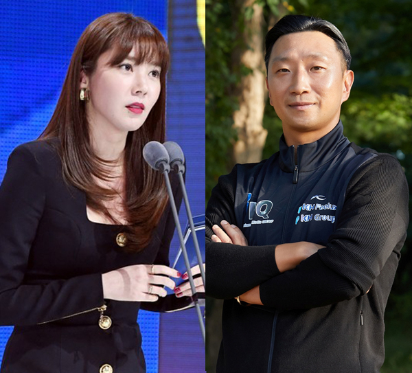 감수 겸 배우 손담비와 스피드스케이팅 감독 이규혁. (사진=스포츠서울, IHQ 제공)
