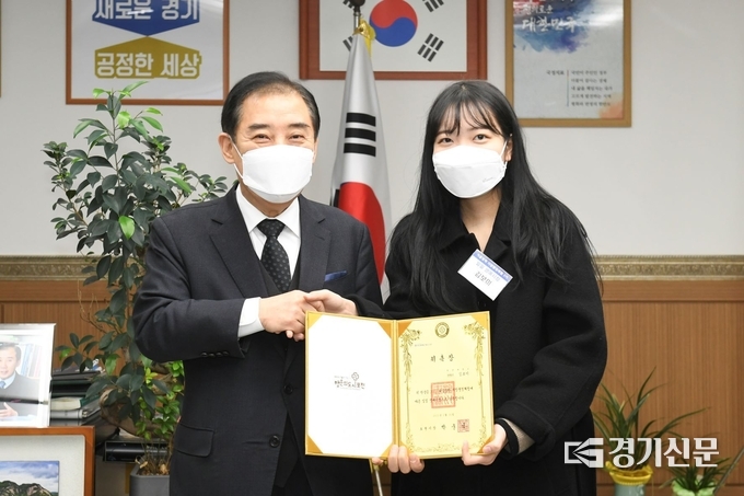 일일 명예 포천시장 김보미 씨 (사진=포천시 제공)