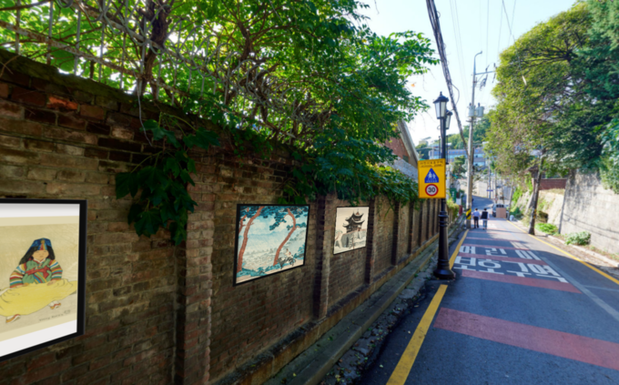 송학동 역사산책길의 메타버스 VR 갤러리. ( 사진 = 인천시 제공 )